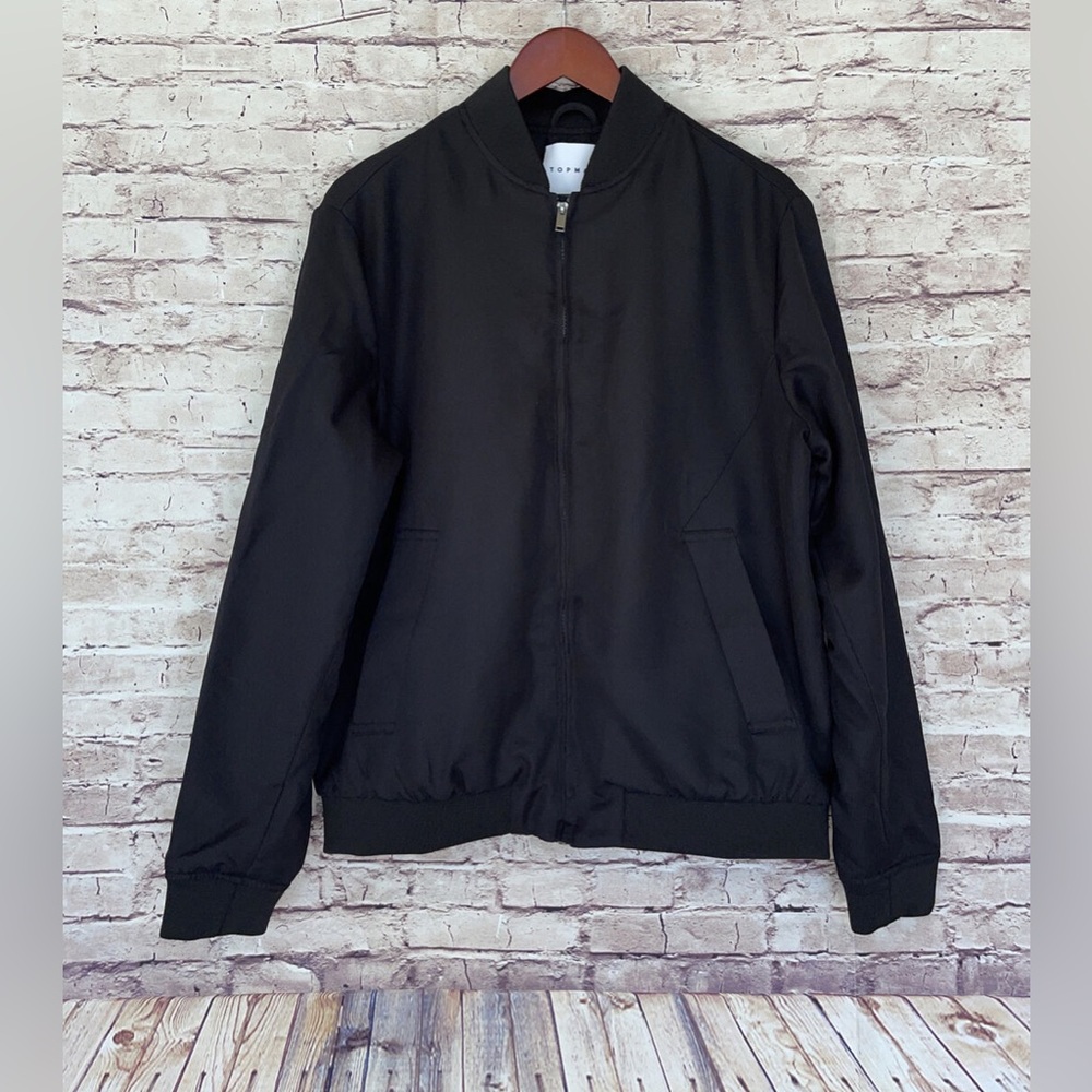 New with tags Topman bomber jacket in black size large